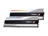 G.SKILL Trident Z5 RGB Series (Intel XMP 3.0) DDR5 RAM 64GB (2x32GB) 6000MT/s CL30-40-40-96 1.40V Desktop Computer Memory UDIMM - Metallic Silver (F5-6000J3040G32GA2-TZ5RS)