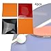 4Pcs Table Tennis Rubber Glue,Glue Whole Sheet Thickness About 2.2mm,Table Tennis Rubber Hard Sponge 2.2mm,2Red and 2Black