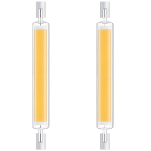 Lampadine LED R7S 118mm Dimmabili 30W, Sostituisce Alogena 300W J118, 3000LM, Luce Naturale 4000K, Doppia Estremità COB Proiettore, 2 Pezzi