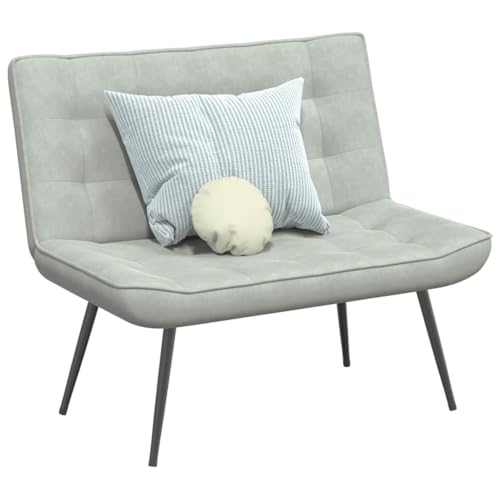 Sofá pequeño de terciopelo para un dormitorio elegante y salón 3