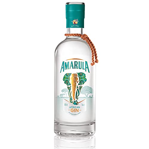 Amarula Gin - Gin Sud Africain complexe et délicat fabriqué à base du fruit du Marula - 70cl 43°, 700.0 millilitre, 70.0 centiliters