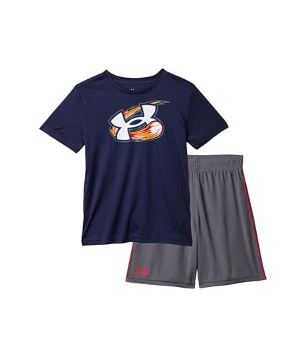 Image of Under Armour Boys 2-piece Short Sleeve Graphic T-Shirt and Shorts Set, Lightweight & Breathable