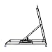 Martins Industries Stand for 21’ & 24’ Tire Conveyor (Fits TC-21 & TC-24), Black Mobile Dolly/Stand for 21 & 24 Feet Tire Conveyor, 154 x 40 x 157 (inches, L x W x H) (TC-STAND-2124)