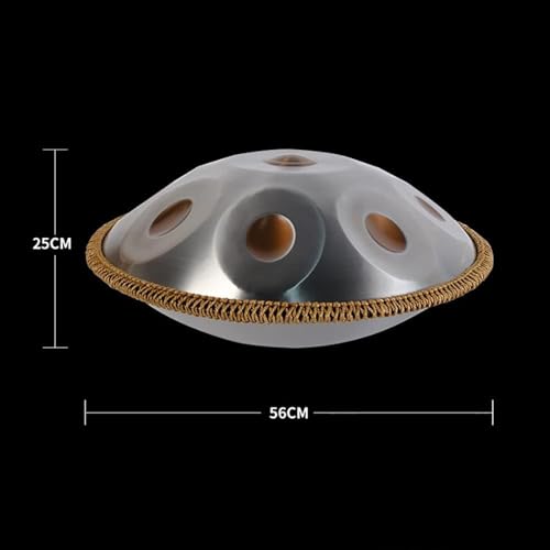Handpan Drum 10 notas 22 pulgadas D menor con estuche miniatura 3