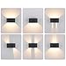 Garosa LED Up Down Wall Light Outdoor Wall Light IP65 Waterproof 24W Modern Porch Light Minimalist Wall Sconce Exterior Light for Porch Bedroom Living Room Hallway