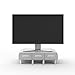 Mind Reader PC, Laptop, IMAC Monitor Stand and Desk Organizer, Silver