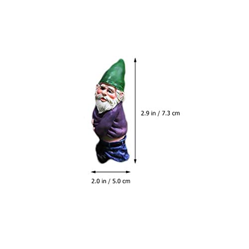 SOIMISS 4Pcs Decorações Em Miniatura Figurinhas Enfeites de Gnomos Gnomos de Jardim Anões Estátua Co