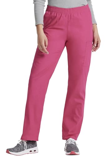 Image of Dickies EDS Signature Scrubs for Women, Elastic Waist Pull-On Cargo Pants for Women in Soft Brushed Poplin - 86106