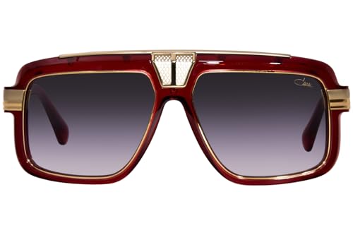 Cazal Legends 678 004 Sunglasses Men's Red/Gold/Grey Gradient Pilot 59mm2