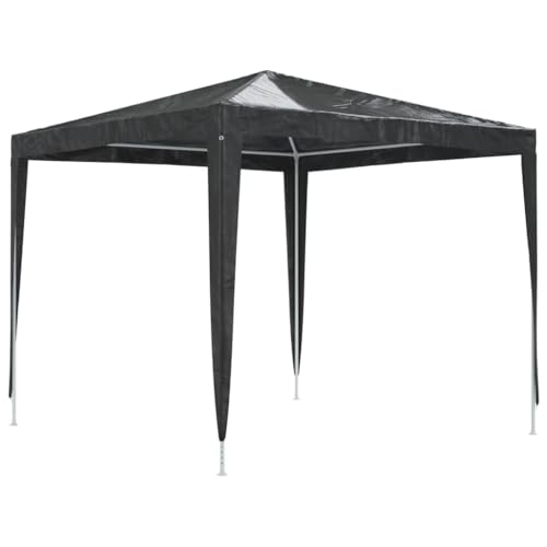 vidaXL Profi Partyzelt UV-beständig Wasserbeständig Pavillon Festzelt Gartenpavillon Gartenzelt Garten Zelt Bierzelt 2,5x2,5m Anthrazit 90g/m²