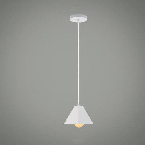 Iluminación interior con luces de techo de hierro modernas y lámpara colgante pirámide ajustable