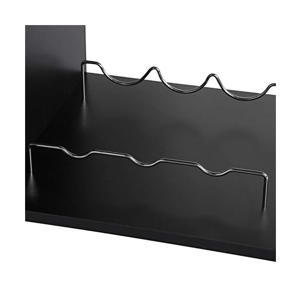 eSituro Bar Table Breakfast Table Kitchen Dining Table Coffee Table, Industrial High Table Bar with 3-Tier Storage Shelves for Home Pub, Black, SBST0467 - Image 10