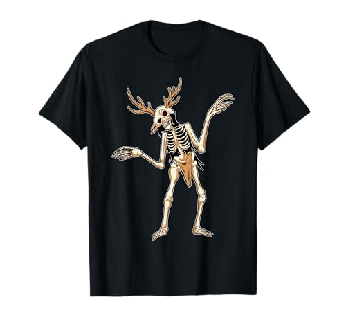 Cryptidcore Esqueleto Wendigo Cryptozoology Cryptid Camiseta