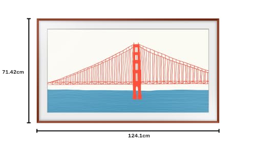 Image of SAMSUNG 55-inch The Frame Customizable - Beveled Brick Red (VG-SCFA55TRCZA, 2021 Model)