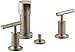 KOHLER K-14431-4-BV Purist Vertical Spray Bidet Faucet with Lever Handles, Vibrant Brushed Bronze