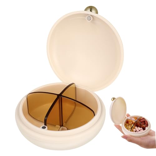 HAPINARY 密封丸装盒 ポータブル 剤整理ケース 大容量 防水機能付き 旅行 アウトドア用