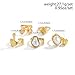LKingel Chunky Gold Rings Set for Women Gold Baroque Pearl Rings Open Adjustable Pearl Ring Stacking Knuckles Rings Set Boho Prom Costume Fashion Jewelry for Women 2026
