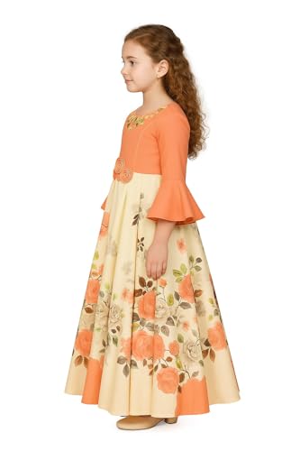 Image of My Lil Princess Kids Birthday Maxi Gown Frock Dress for Baby Girls