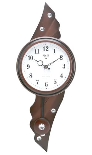 Ajanta Step Movement 21 Inches Pendulum Wall Clock for Home (Plas...