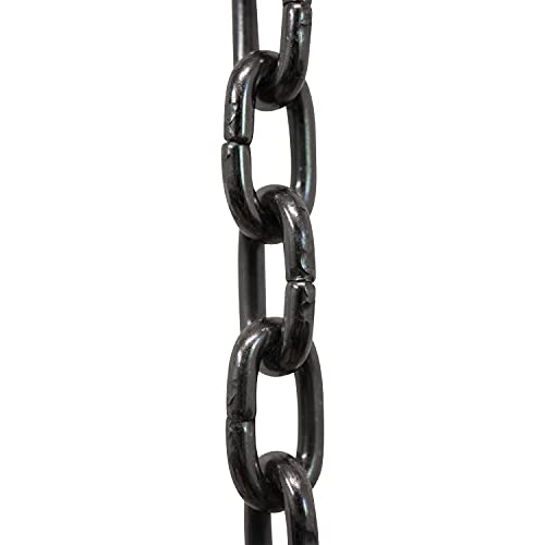 Image of RCH Hardware CH-S53-14-GUN Steel Clock Chain 14 Gauge, Gunmetal (1 Foot)