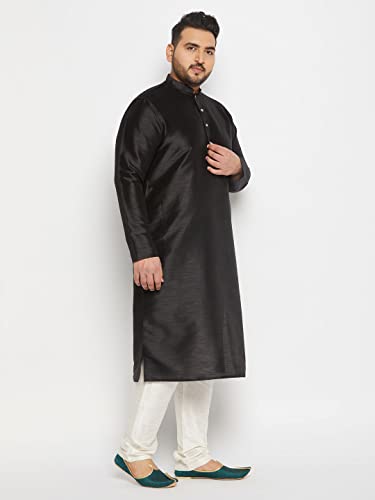 Image of Vastramay Plus Men's Silk Blend Kurta Pyjama Set
