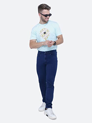 Image of Strechable Denim Regular Fit Mid Waist Light Weight Soft Feel Stretchable Denim Jeans Pant for Men