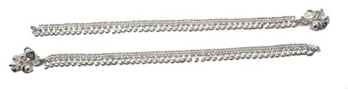 IFH Beauty Indian Bollywood Silver Tone Ankle Bracelet Payal Anklet Women Barefoot Jewelry