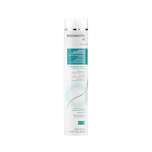 Medavita | Puroxine Shampoo Antiforfora ad Azione Istantanea 250 ml, Riduce Prurito e Sebo, Made in italy