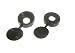 100 Of Screw Cap Cup Washer Hinged Cover Black For No. 6 & 8 Screws
