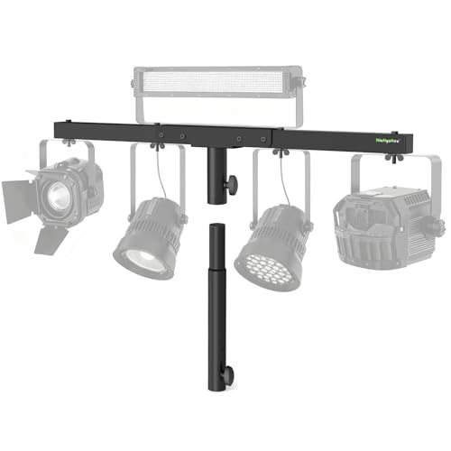 NiuNyuNeu DJ Light Stand T-Bar Extension Cross Bar with 14.5' Extended Pole Mount for Par Light...