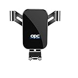  JXZXC Handyhalterung Auto Für OPEL OPC Line Zafira B Corsa D Insignia Mokka Grandland, 360° Drehbar Kfz-Handyhalterung Kfz Zubehör,A Black