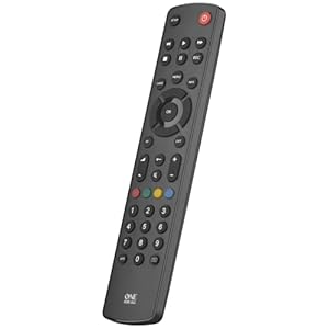 One For All URC1210 Contour Universal Control of TV/Smart TV – Guaranteed to work with all manufacturer brands – ,Black