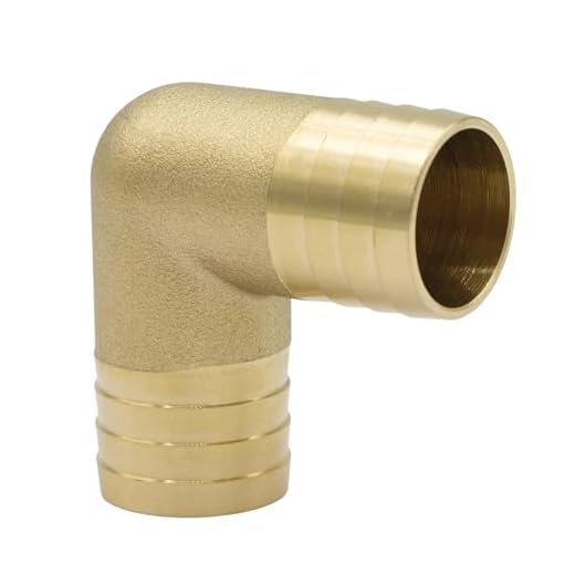 VARIOSAN Winkel-Schlauchverbinder 17093, 1" (25 mm), 90°-Winkel, Messing