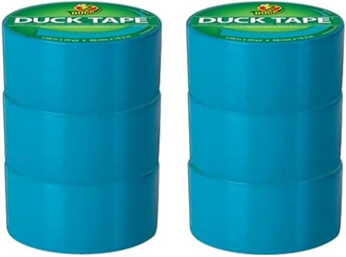 Image of Duck Brand Color Duct Tape, 6-Roll, Tranquil Teal (1265020 C)