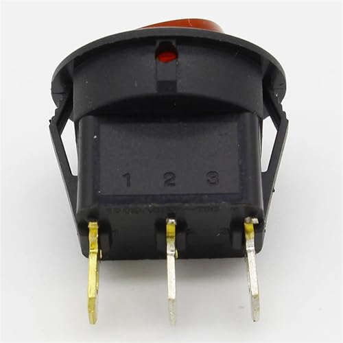 Interruptor basculante redondo SPST para restaurar electrodomésticos y paneles 3