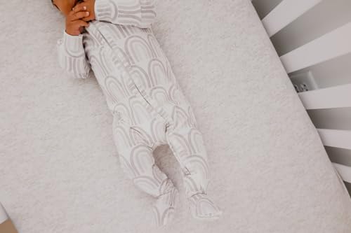 Image of Copper Pearl Zip-Up Footie Baby Pajamas - Soft Newborn Onesies for Boys & Girls, Tag-Free with Two-Way Zipper Baby Sleepers for Newborn - 24 Months, Bliss