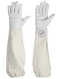 Humble Bee 110 Goatskin Beekeeping Gloves with Extended Sleeves, 3X-Large (Pack of 1), Meadow Gray