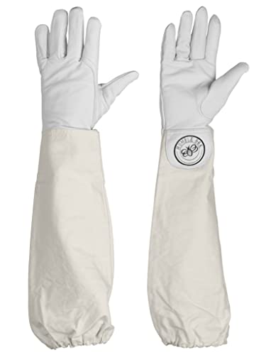 Humble Bee 110 Goatskin Beekeeping Gloves With Extended Sleeves, Xl, Meadow Gray #TOP29