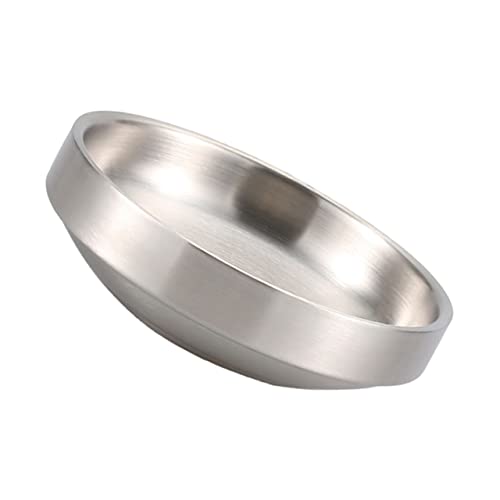 OUNONA Korean Stainless Steel Sauce Dish for Dipping and Cold Dishes