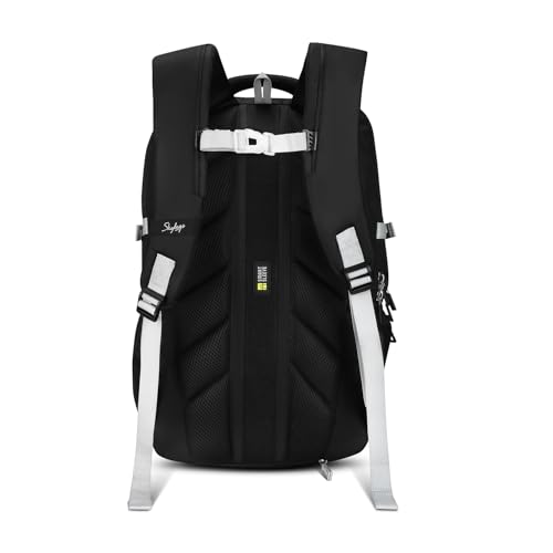 Image of Skybags Ontrak 17 Inch Compatible Laptop Backpack 30L | 3 Compartments with Quick-Access Front Pocket & Rain Cover | Air-Mesh Back Panel & Side Pocket | Office & Travel Backpack for Men & Women