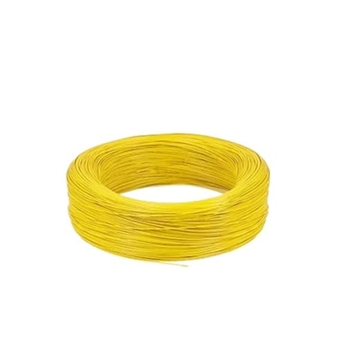 Câble flexible UL1571 30AWG jaune de 500m en cuivre étamé isolé PVC pour LED