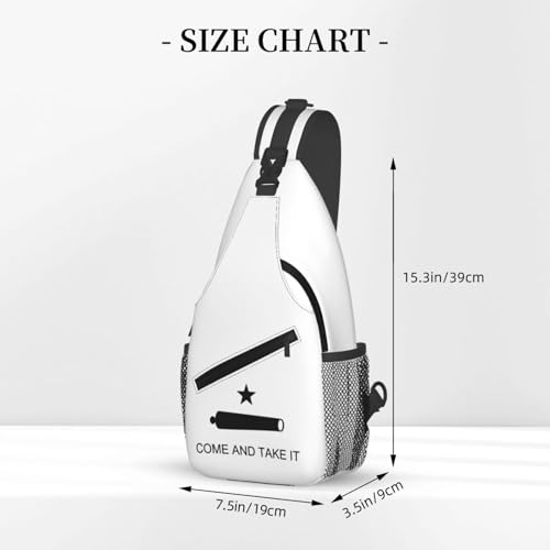 Texas Flag Come and Take It Crossbody Bags For Women Men Chest Backpack Gym Shoulder Bag Travel Outdoor Sports Casual Crossbody Bags3