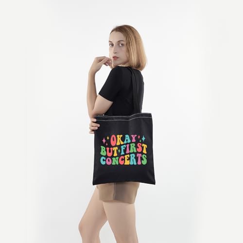 Bolso bandolera para conciertos JXGZSO 'Okay But First Concerts', bolso tote para amantes de la música, regalo para cantantes o profesores de música miniatura 6