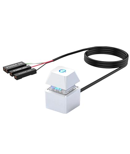 Image of Pc Power Button,Pc Case,Computer Accessories,Suitable for Office Maintenance Technicians and DIY Enthusiasts, Suitable for Various Scenarios in Home Offices and Computer Rooms