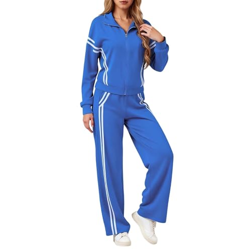 Chándal de dos piezas para mujer, suave y cómodo, traje deportivo para correr al aire libre, entrenamiento, chándal de otoño e invierno, chaqueta de manga larga con cremallera, pantalones de chándal
