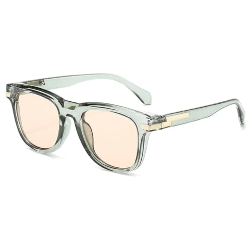 Lunettes de soleil rétro dégradées femmes monture homme UV400 gris rose