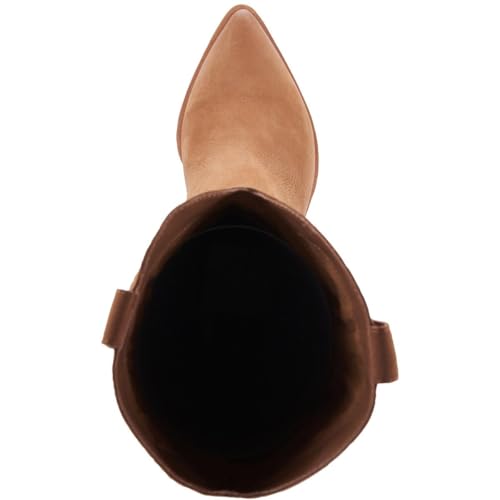 Dolce Vita Womens Shiren Leather Tall Cowboy, Western Boots Tan 8.5 Medium (B,M)2