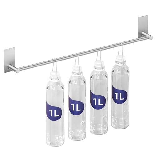 KES Adhesive Towel Bar 20-Inch Bathroom Towel Holder No Drill Stick on Towel Hanger Contemporary Style Wall Mount SUS 304 Stainless Steel Brushed Finish, A7000S50B-2