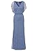 Adrianna Papell Women's Beaded Blouson Long Dress, French Blue