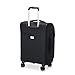 DELSEY PARIS Sky Max 2.0 Softside Expandable Luggage with Spinner Wheels, Black, Carry-on 21 Inch